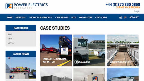 Sitefinity Website Updates for Power Electrics